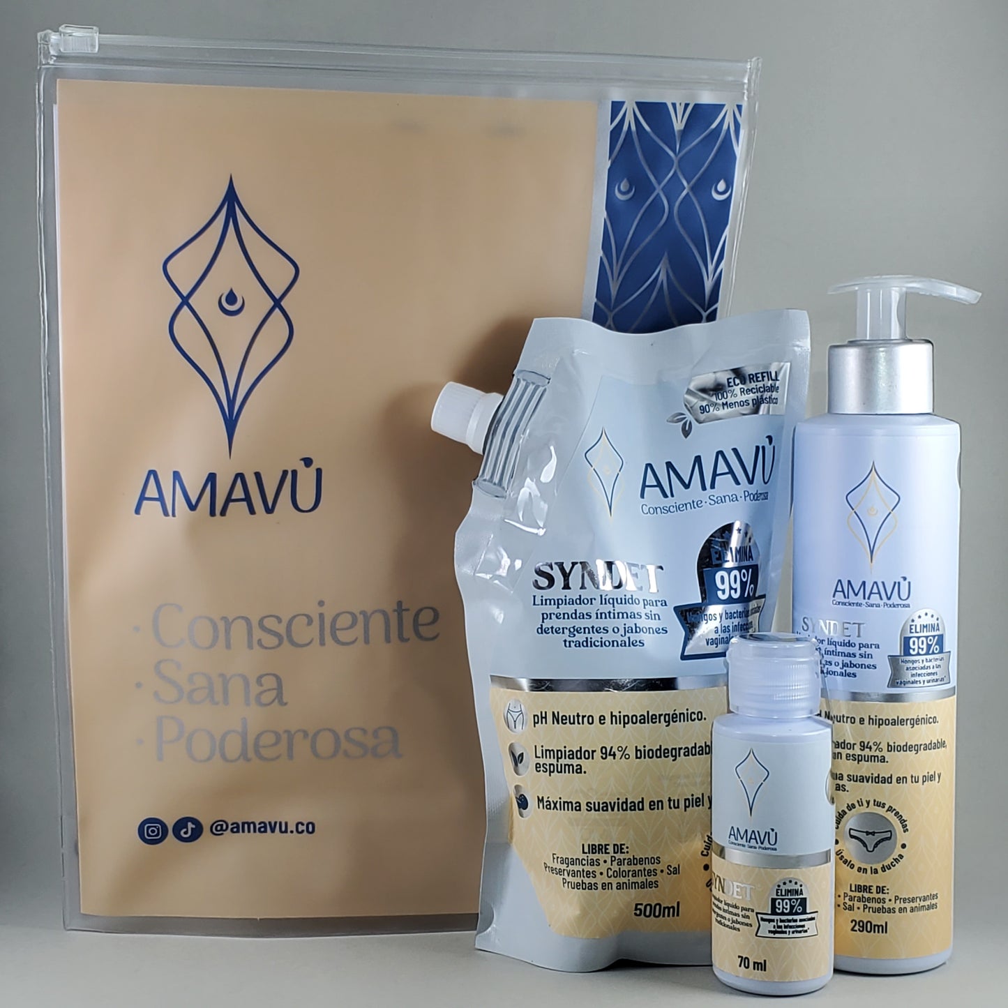 Kit AMAVÚ Limpieza Ropa Interior - Incluye estuche grande