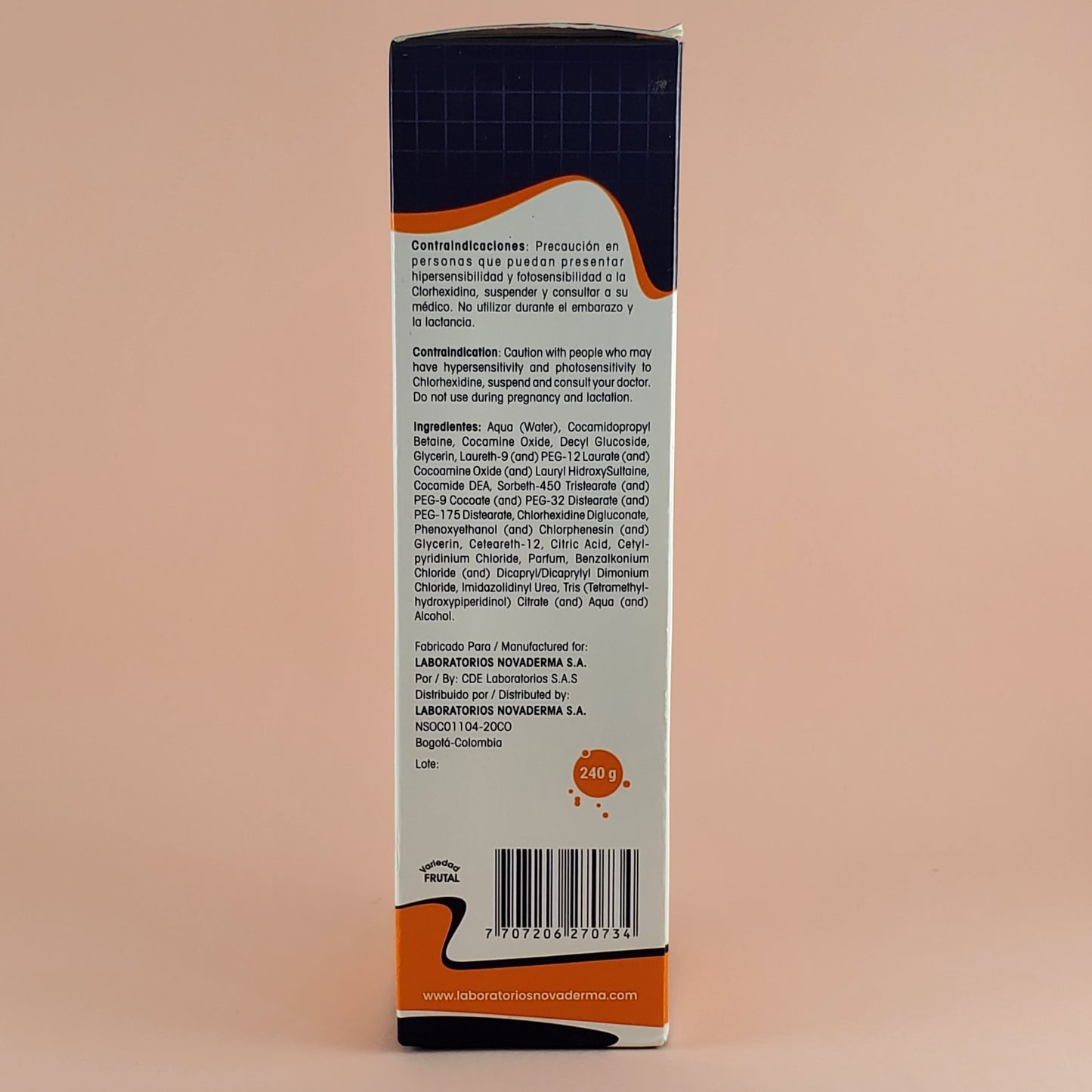 Emulsión limpiadora SYNDET con agentes antibacteriales - 240gr.