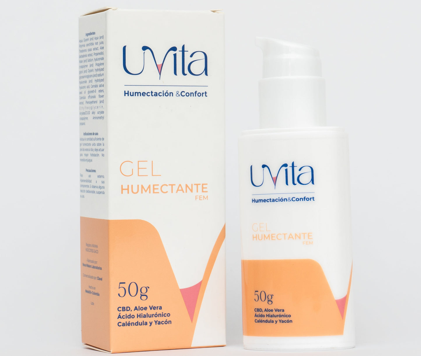 Uvita Gel humectante Fem. Botella 50 g