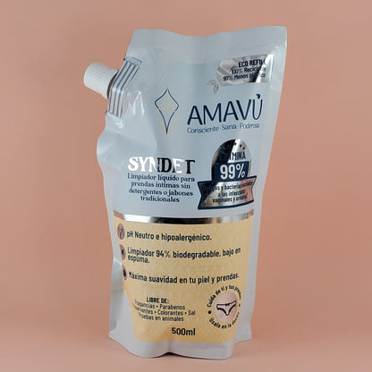 Limpiador AMAVÚ SYNDET sustituto del jabón para ropa Eco-Ref