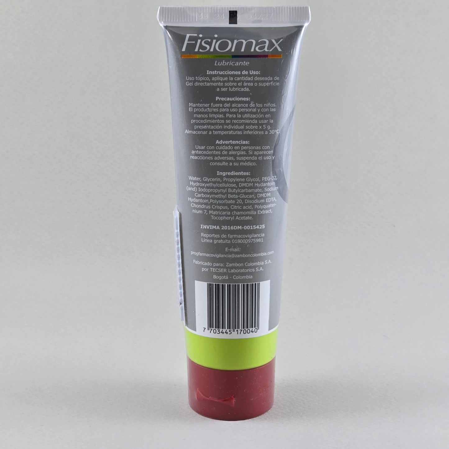 Fisiomax Lubricante base agua. Presentacin 90 g AMAV Fisiomax Lubricante base agua. Presentacin 90 g AMAV