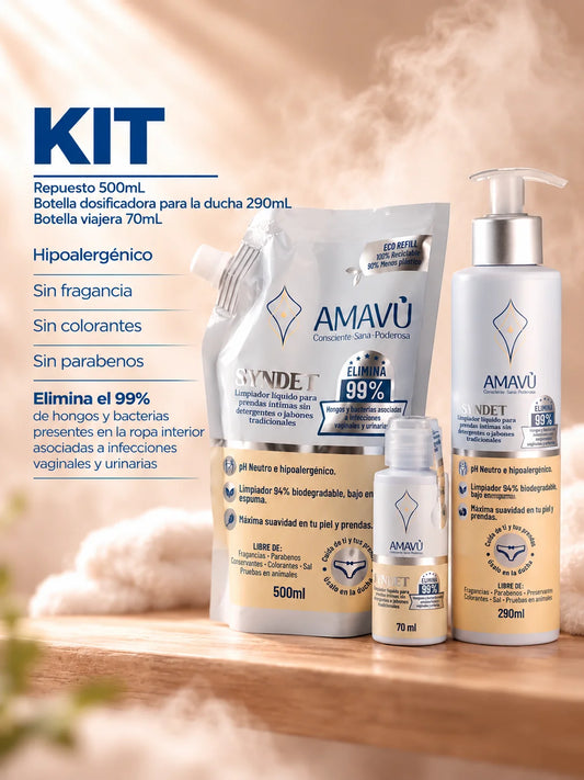 Kit Desinfectante Ropa Interior - Incluye estuche grande