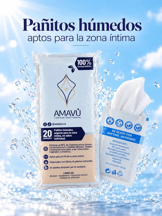 Paquete de Pañitos Húmedos para cuidado Íntimo Diario