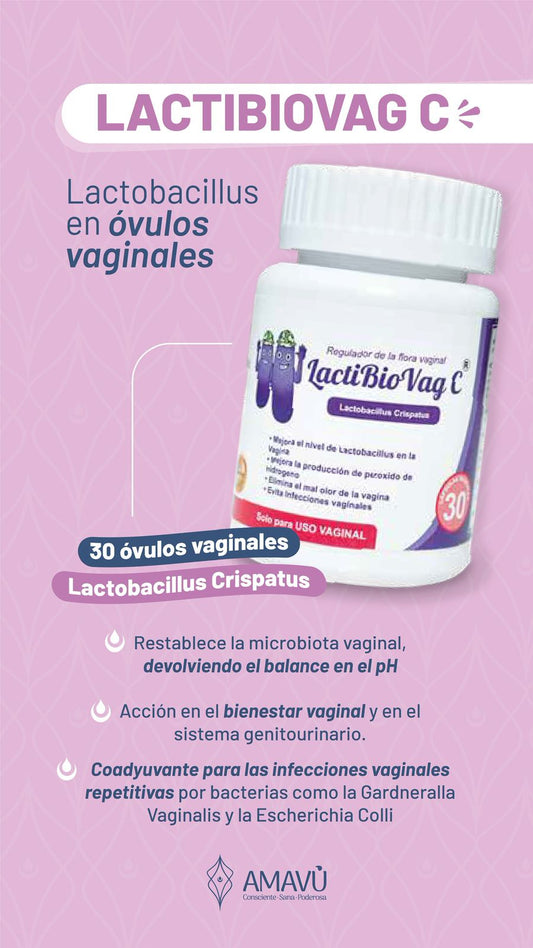 LactiBioVag C - Frasco de 30 Cápsulas vaginales