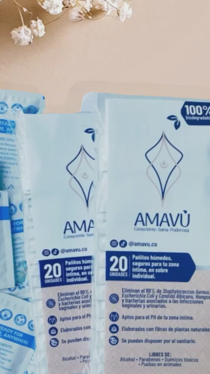 Paquete de Pañitos Húmedos para cuidado Íntimo Diario - 20 und